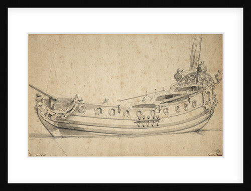 Portrait of the 'Charlotte' by Willem Van de Velde the Younger