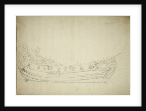 Portrait of the 'Charlotte' by Willem Van de Velde the Younger