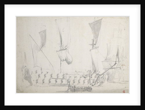 An English fourth-rate in light airs by Willem van de Velde the Elder