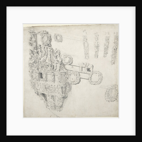 Quarter? galley of the 'Suffolk', 1680 by Willem Van de Velde the Younger