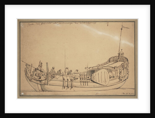 Yacht of the Admiralty of the Maas by Willem Van de Velde the Younger