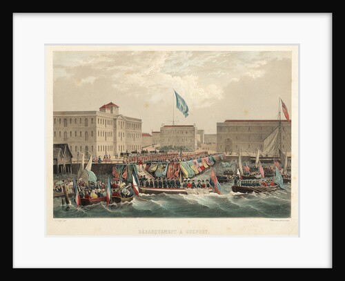 Debarquement a Gosport by Edouard Henri Theophile Pingret