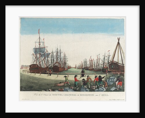 View of the dockyard in Kingston upon Hull by Balth Frederic Leizel