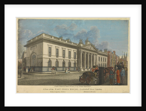 A view of the East-India House, Leadenhall Street by Bowles & Carver