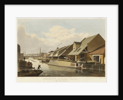 Regent's (or London) Canal, The City Basin by Thomas H. Shepherd
