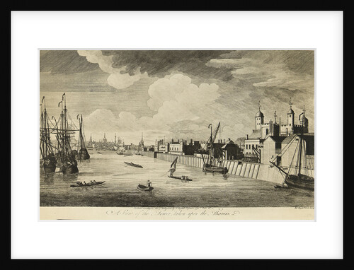 A view of the Tower taken upon the Thames by John Boydell