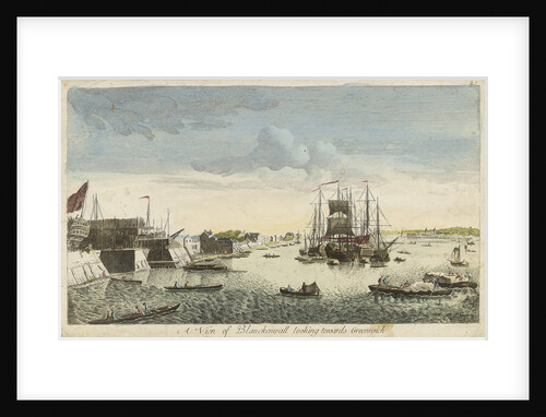 View of Blackwall looking towards Greenwich by J. Heudelot
