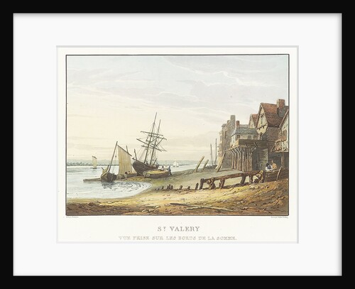 View of the bank of the Somme at St Valery by Richard Parkes Bonington