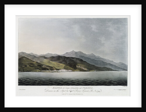 Bastia on the island of Corsica, 1794 by Percy Fraser