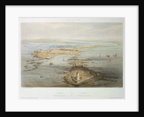 View of Cadiz by A. Guesdon