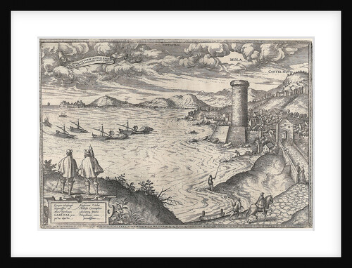 Mola near Gaeta, circa 1580 by Georgius Hoefnagle