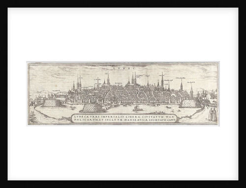 View of Lubeck by Sebastian Munster