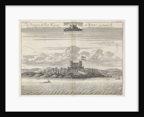 The prospect of Fort Nassau at Mouree, seen from the sea by Jan Kip