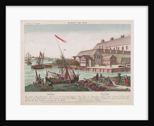 View of Salem, America by Balth Frederic Leizel