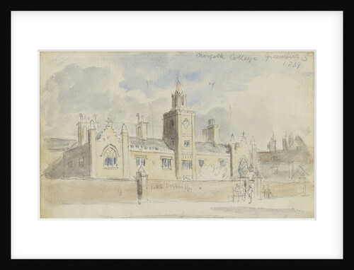 Norfolk College Greenwich 1839 by unknown