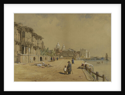 Crowley House, Greenwich, from the east by Clarkson Stanfield