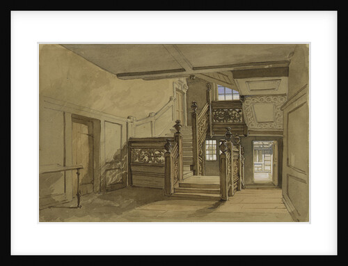 The staircase of Crowley House, Greenwich by Clarkson Stanfield