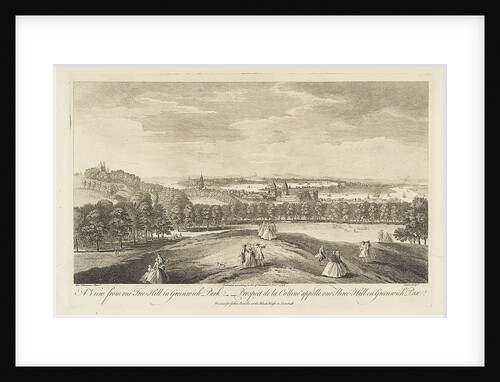 A view from one Tree-Hill in Greenwich Park - Prospect de la Colline appelle one Tree-Hill en Greenwich Parc by Pieter Tillemans