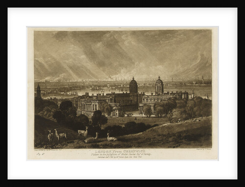London, from Greenwich by Joseph Mallord William Turner
