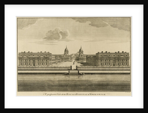 A perspective view of the Royal Hospital at Greenwich by Benjamin Cole