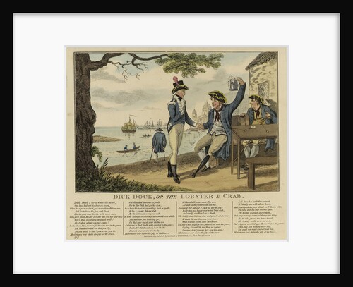 Dick Dock, or the Lobster & Crab  (Greenwich Pensioner) by Isaac Cruikshank
