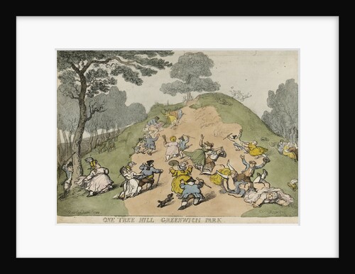 One-Tree-Hill, Greenwich Park by Thomas Rowlandson