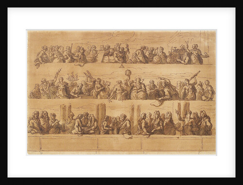 Designs for the ends of the ceiling of the Painted Hall by James Thornhill