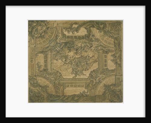 Design for the upper hall ceiling by James Thornhill