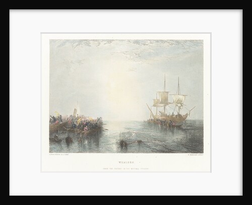Whalers. From the picture in the National Gallery by Joseph Mallord William Turner