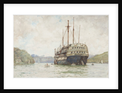 The 'Implacable' at Falmouth by Henry Scott Tuke