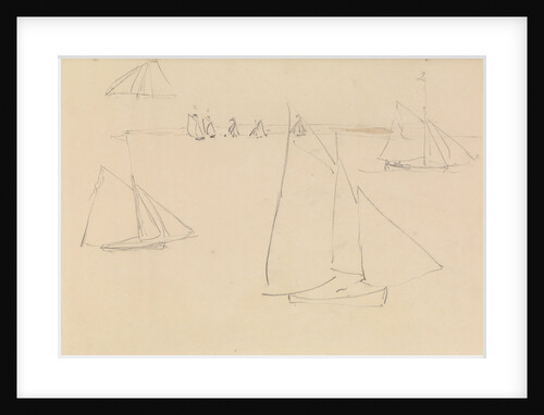 Studies of yachts sailing by John Christian Schetky