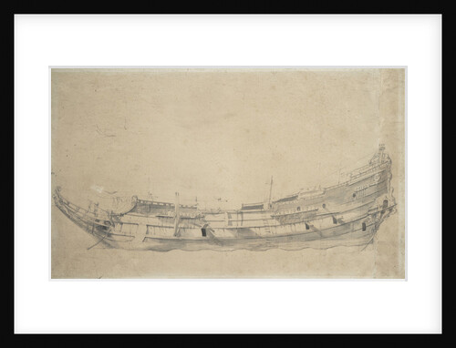Portrait of a Dutch frigate by Willem Van de Velde the Younger