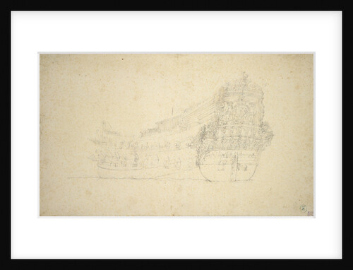 Portrait of the 'Vlissingen'? by Willem van de Velde the Elder