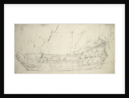 Portrait of a Dutch frigate by Willem van de Velde the Elder