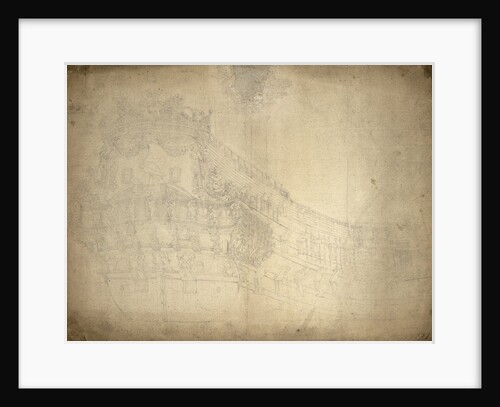 Portrait of the 'Reiger'? Amsterdam. Built 1665. 72-guns. Also called 'Reigersbergen' by Willem van de Velde the Elder