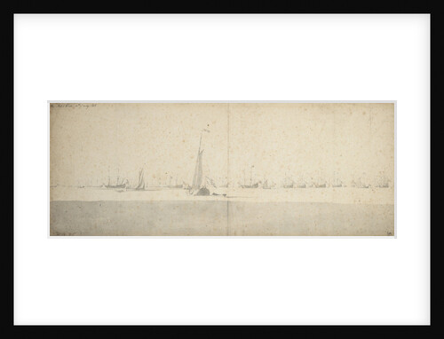The Dutch fleet at anchor in the Helder, 12 May 1665 by Willem Van de Velde the Younger