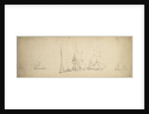 Dutch ships in a sea, 28 May-7 June 1665 by Willem van de Velde the Elder