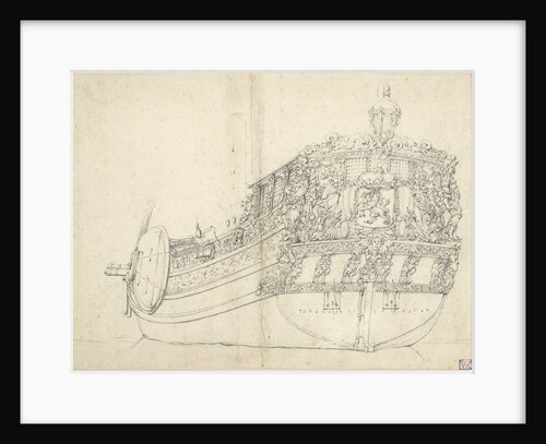Portrait of a States yacht by Willem van de Velde the Elder
