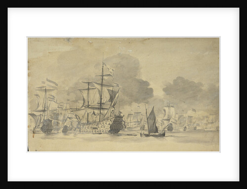 Dutch fleet at sea by Willem van de Velde the Elder