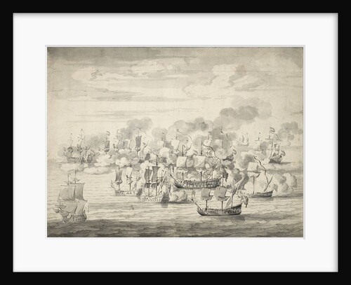 The 'Mary Rose' action, 8-18 December 1669 by Willem Van de Velde the Younger