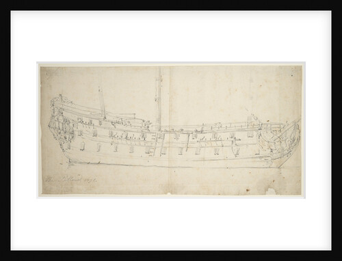 Portrait of the 'Portland' by Willem Van de Velde the Younger