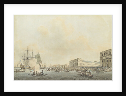 The departure of Prince William Henry from Greenwich for Hanover, 1783 by Robert Cleveley