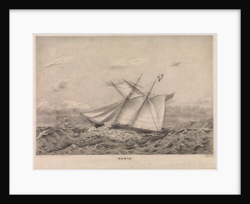 Denia Opium clipper topsail schooner built Cowes 1840 (shown off China coast 1851) by F G Hely