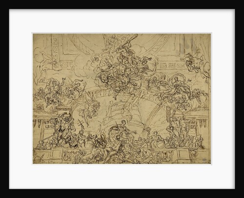 Design for the east end of the ceiling of the Painted Hall by James Thornhill