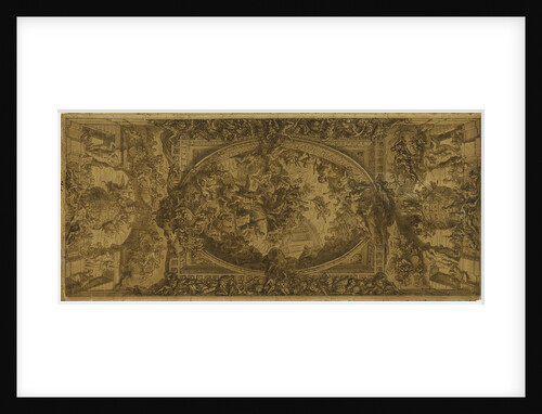 Sketch for the ceiling of the Painted Hall by James Thornhill
