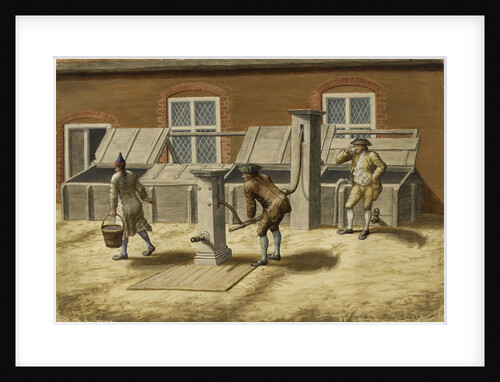 Woolwich Arsenal circa 1750. The Pumps by unknown