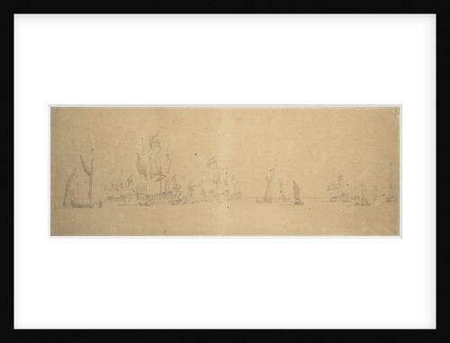 The Dutch fleet in light airs by Willem van de Velde the Elder