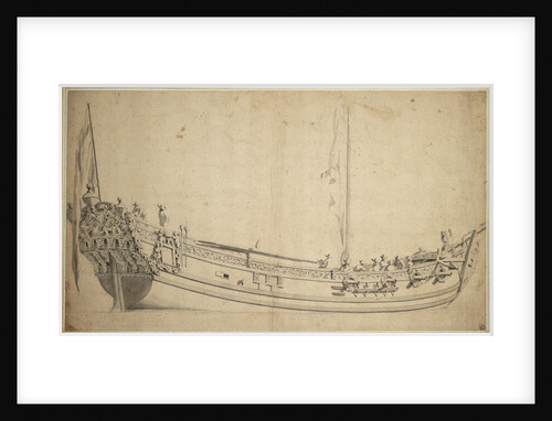 Portrait of the 'Charles', 8 guns, built in 1675 and wrecked in 1678 by Willem Van de Velde the Younger