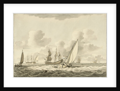 Damlooper before the wind by Pieter Aartsz Blauw