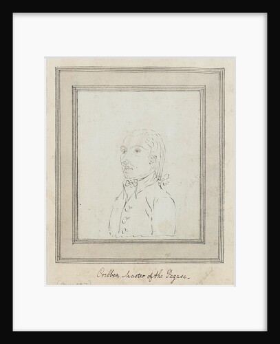 Sketched portrait of Cribben Master of the 'Pegase' by unknown